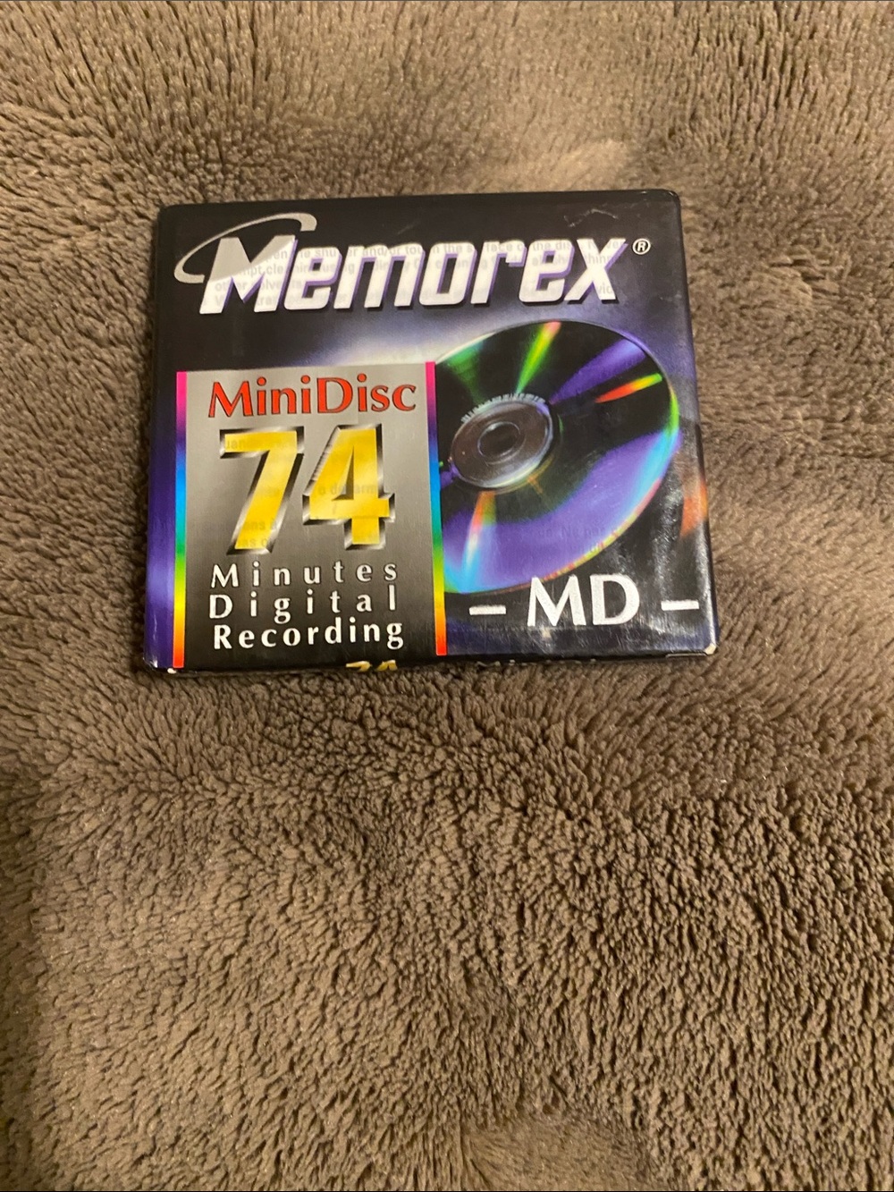 Memorex MiniDisc 74 Minutes Digital Recording - Black Packaging